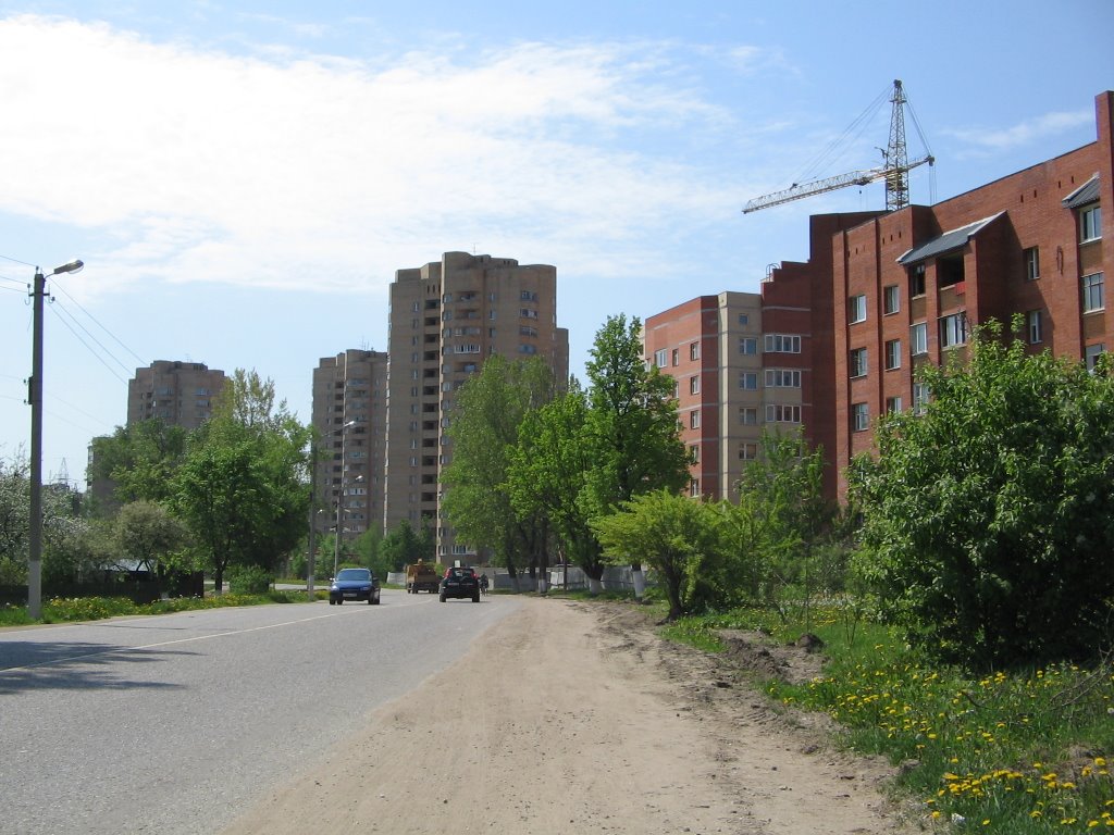 Улица Советская (Вид на юг) / Sovietskaya Street (View on South), Голицино