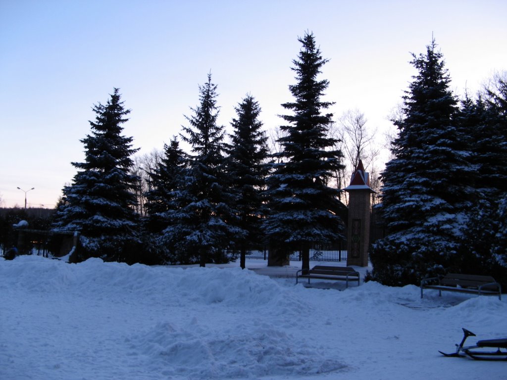 Зима в парке, Домодедово