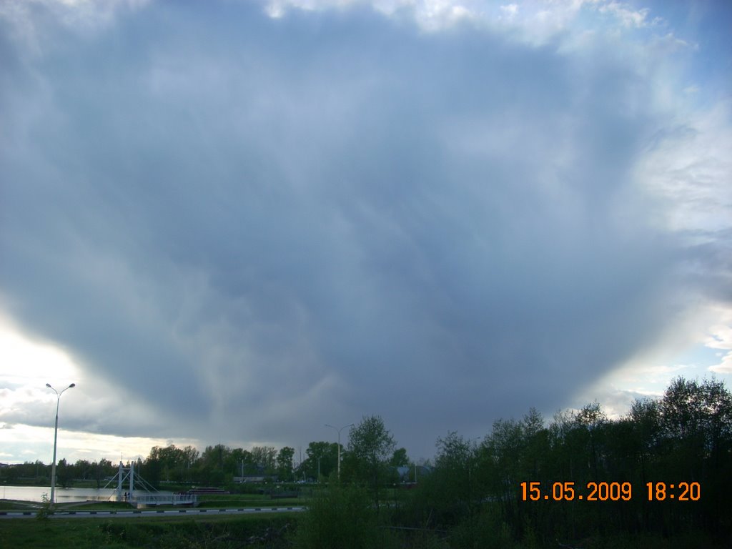 Жуткое облако/Terrible cloud over Dubna., Дубна