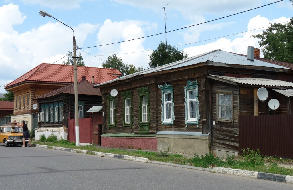 Старые дома на одной из улиц., Егорьевск