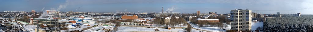 Панорама Подольска со стороны Кутузово, Железнодорожный