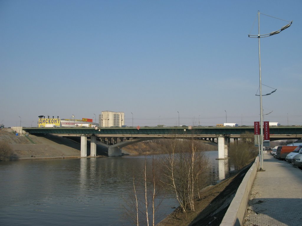 MKAD brige over Moscow-river, Загорск