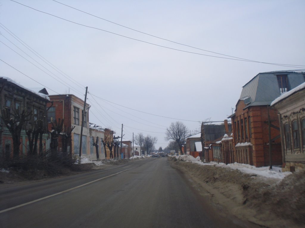 одна из улиц старого Зарайска, Зарайск