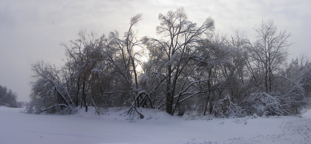 Зимой на реке Москва, Звенигород