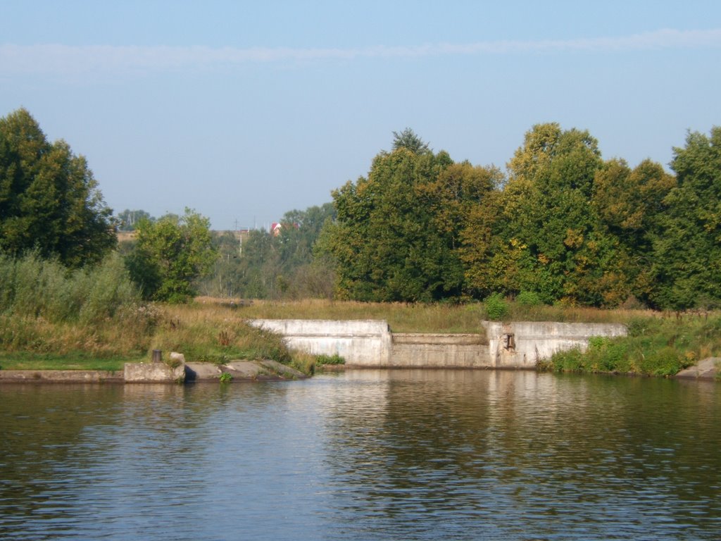старая переправа через канал после Икшинского водохранилища в сторону Дмитрова, Икша