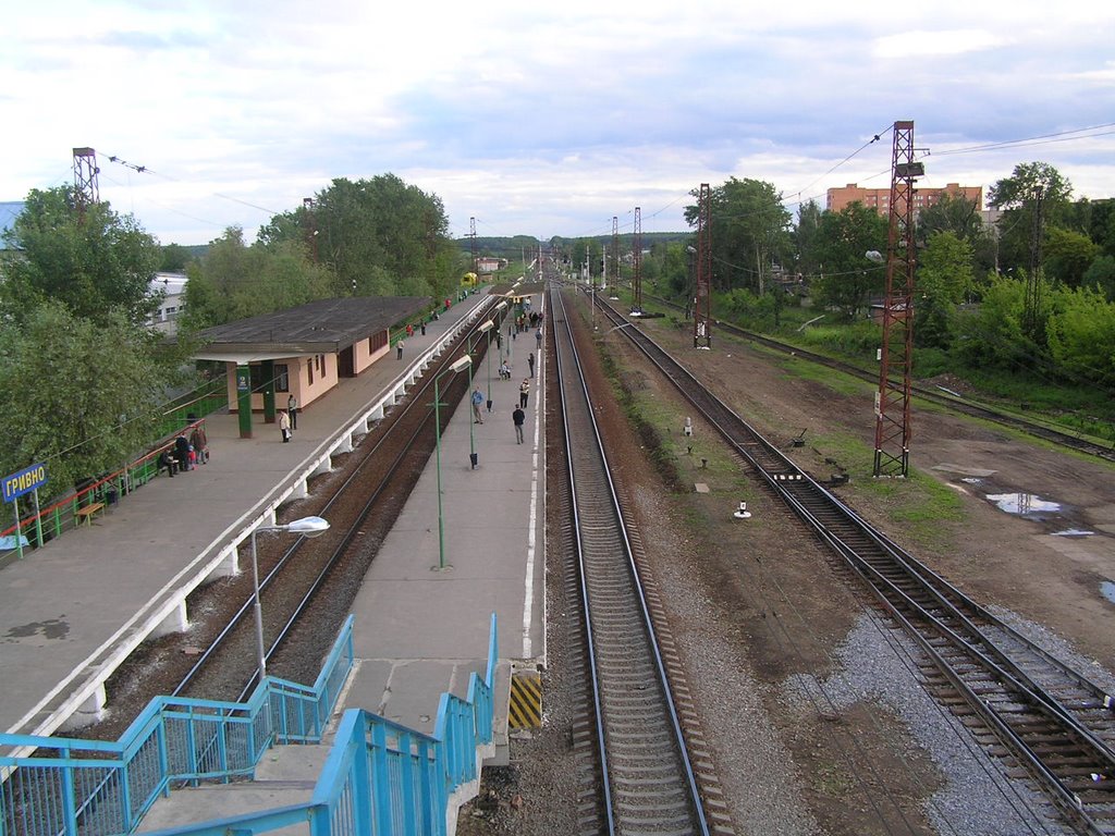Жд станция в г.Климовске (платформа Гривно), Климовск