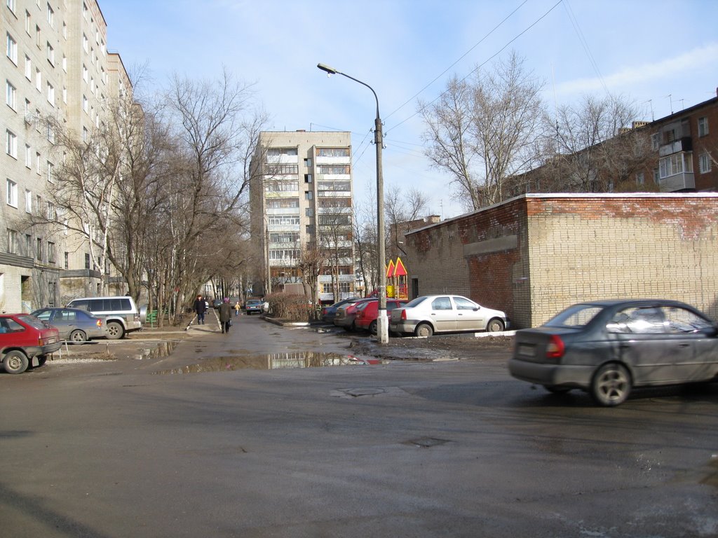 южный переулок вид на север, Климовск