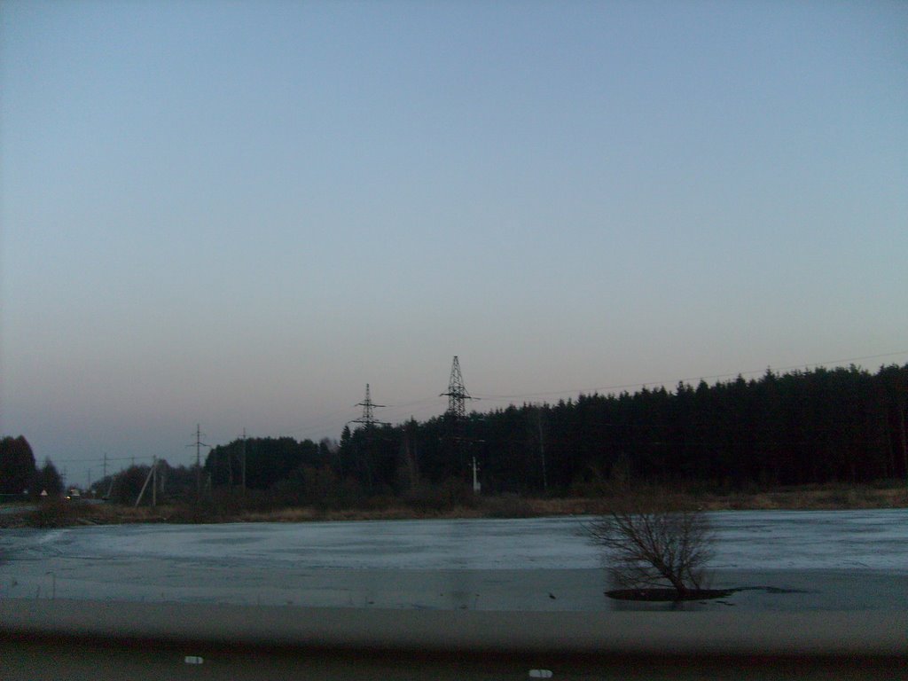 Замёрзший пруд, Климовск
