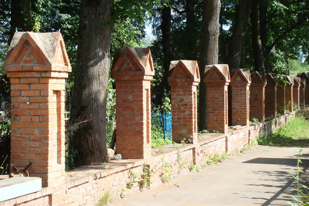Забор кладбища в Демьяново, Клин