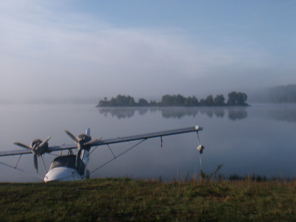 Morning on lake (near from Zhostovo), Клязьма