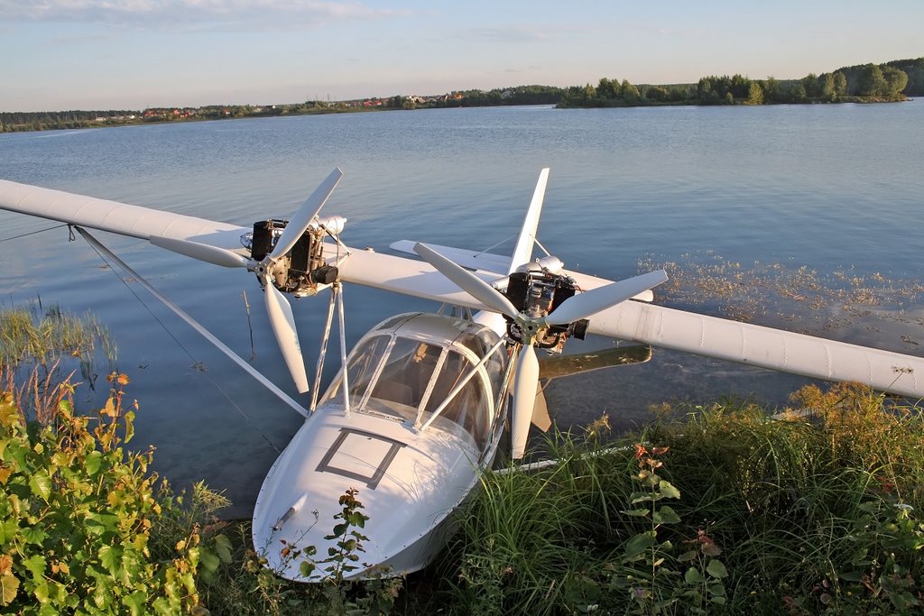 Flying boat Che-22. Летающая лодка Че-22., Клязьма