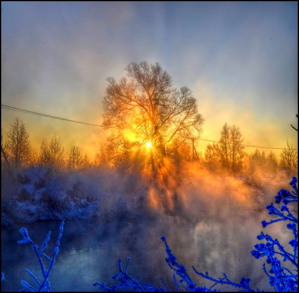 Frosty december dawn, Красково