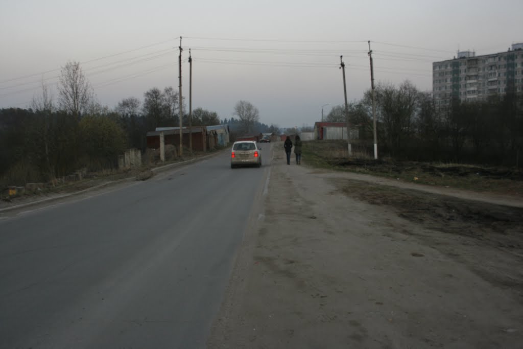 Дорога по окраине Глебовского в Брыково, Красный Ткач