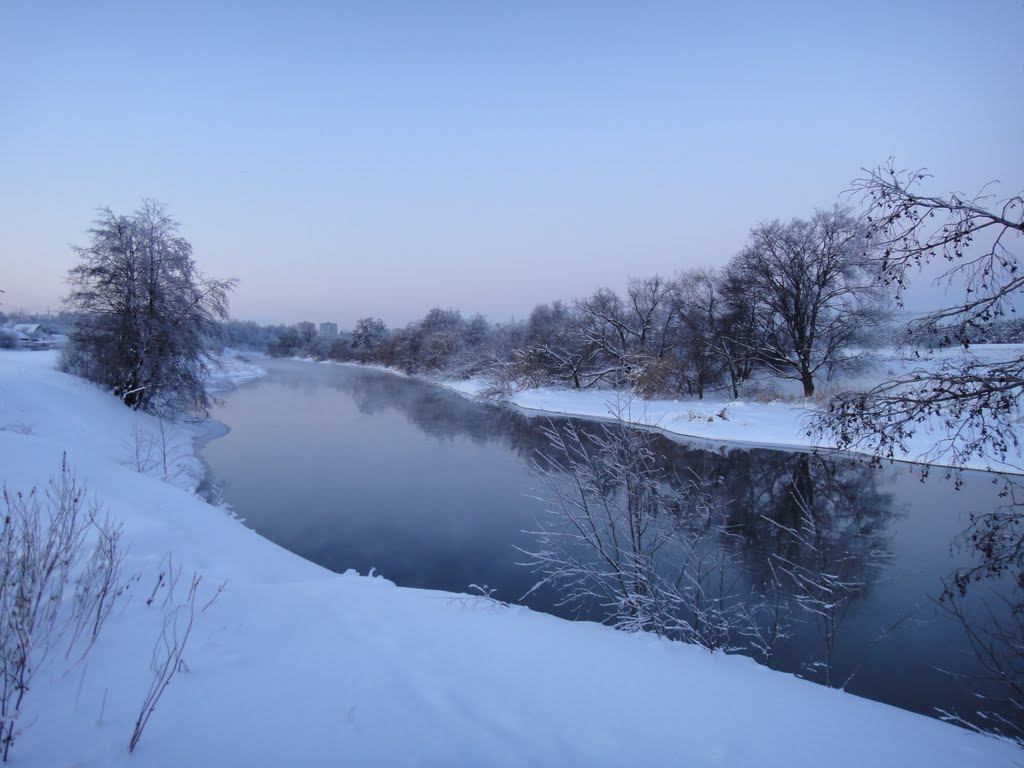 Река Клязьма в деревне Новинки, Лосино-Петровский