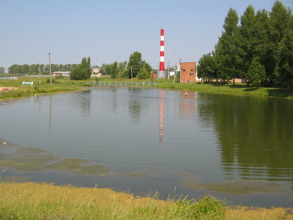 Вид на пруд и котельную / View on a Pond and Boiler-house, Лотошино