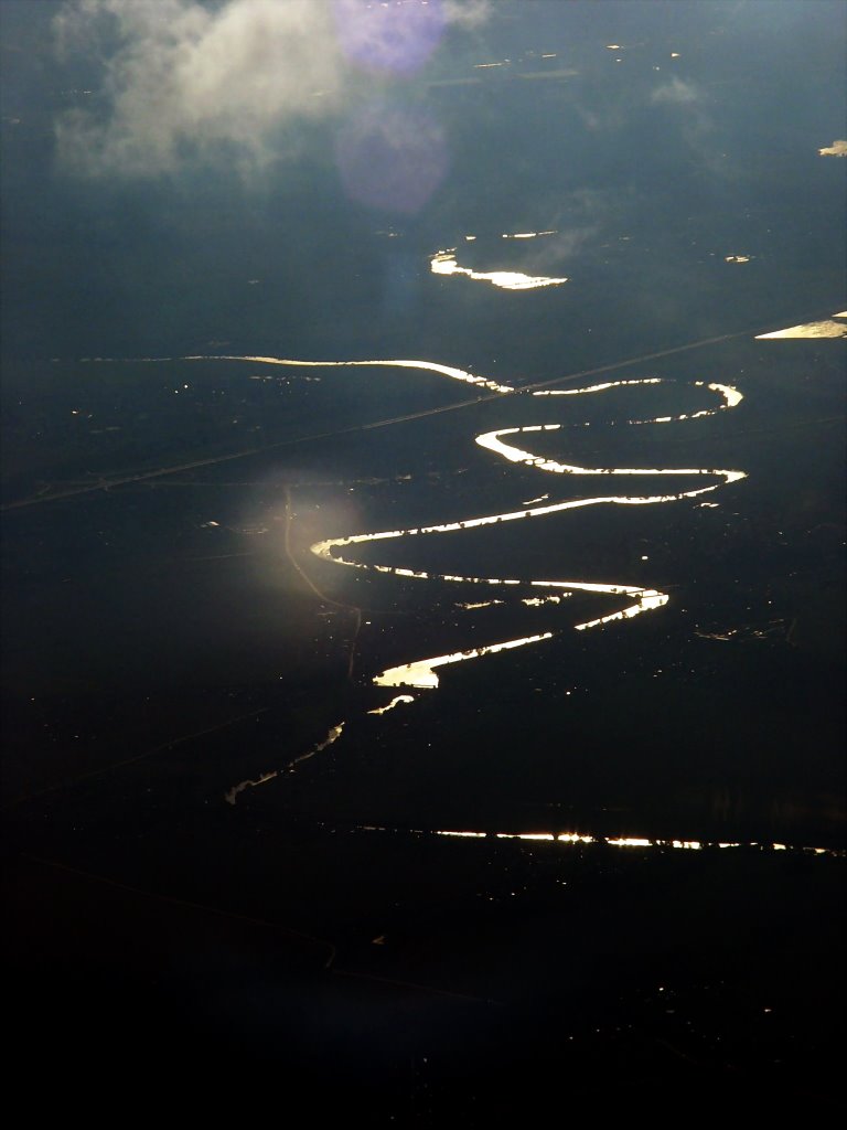 Moskov上空望蜿蜒的莫斯科河, Лыткарино