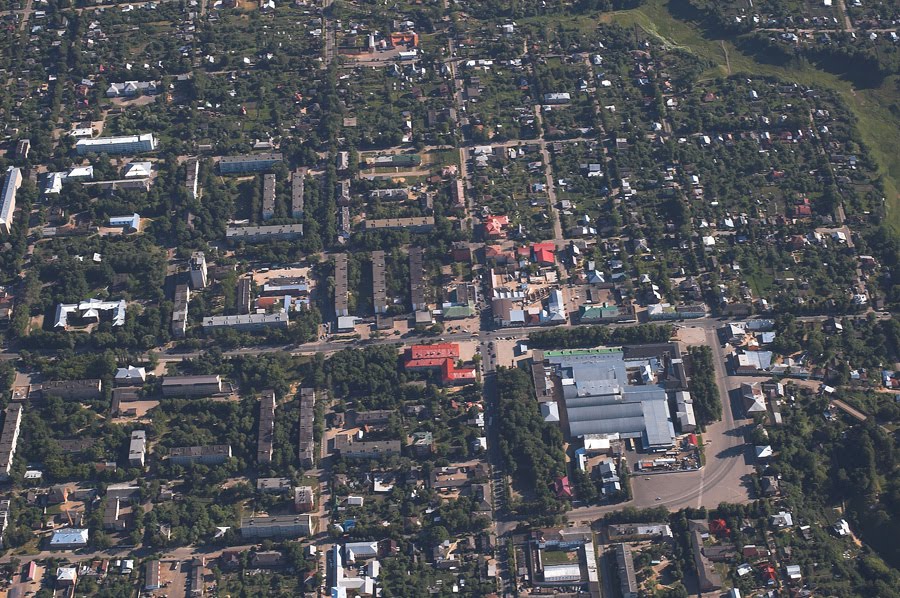 Вид на город из космоса, Можайск