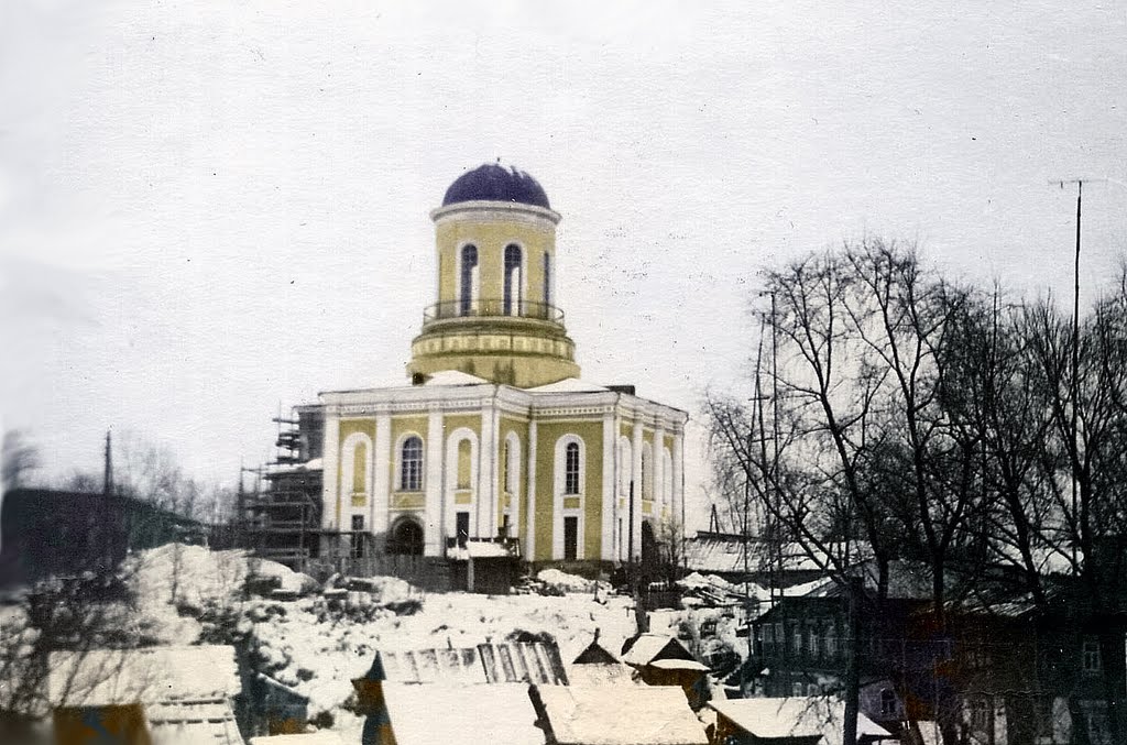 1970 год. Реставрация Никольского храма., Нарофоминск
