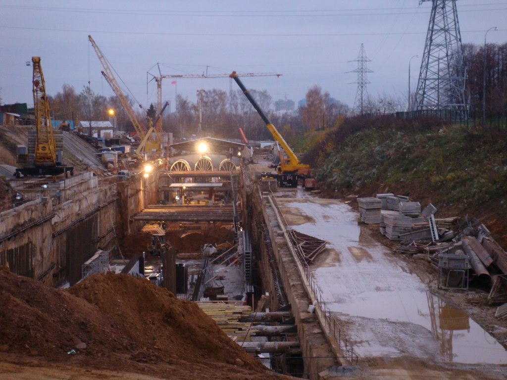Строительство станции метро "Волоколамская", Новобратцевский