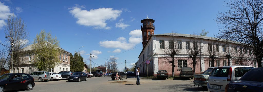 Бывшая улица Успенская, пожарная каланча, Павловский Посад