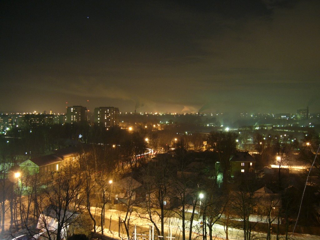 Пушкино ночью, Пушкино