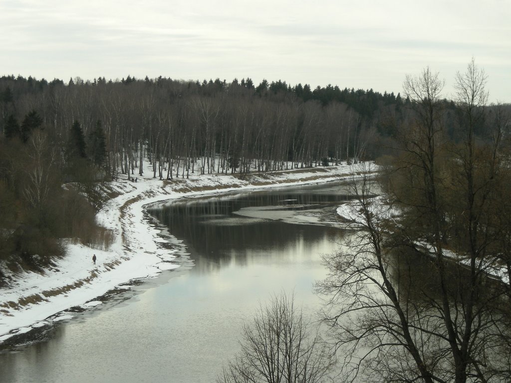 River runs through Ruza, Руза
