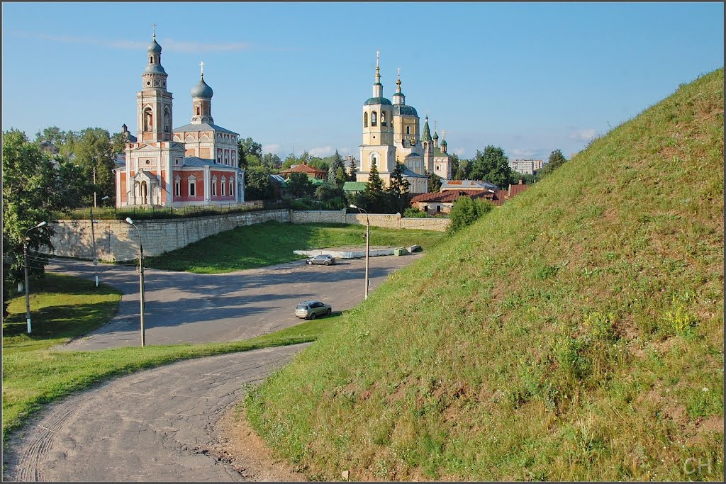 Серпухов. Вид с Красной горы (Старый торг), Серпухов