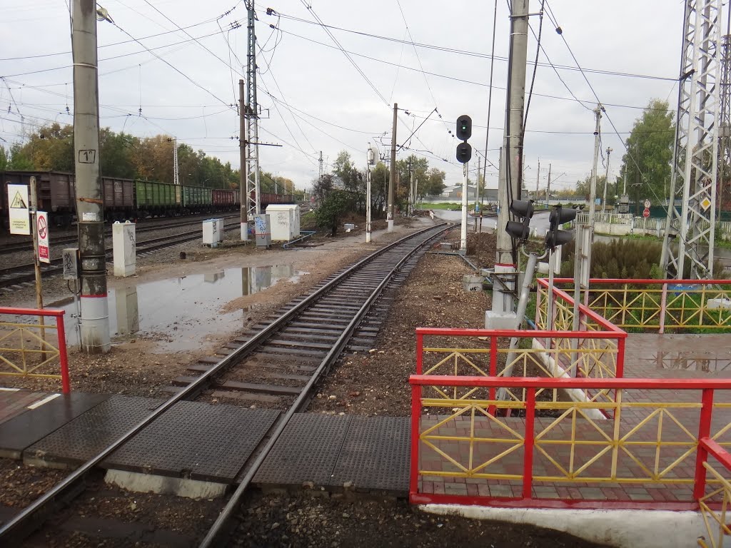 Станция Софрино, Вид в сторону Красноармейска, Софрино
