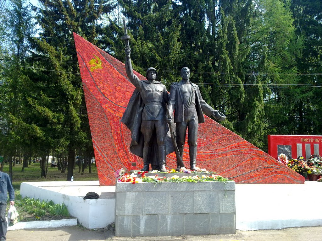 Памятник воинам-освободителям, 9 мая 2010, Талдом