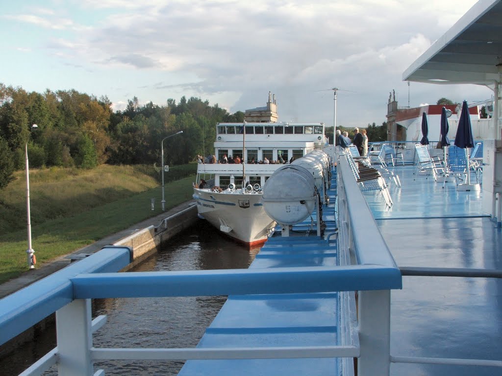 lock Moscow Volga canal o=k, Темпы