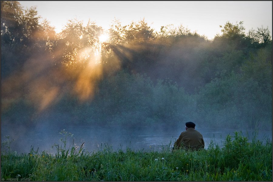 Рыбалка на рассвете - Fishing at sunrise, Успенское