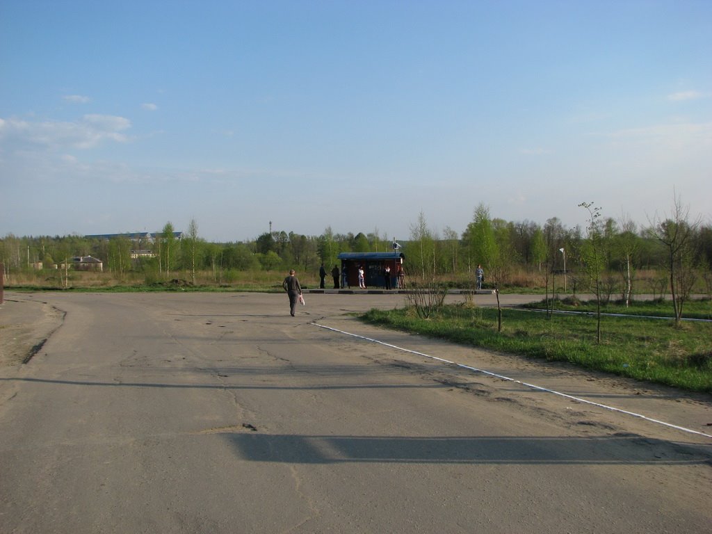 Конечная остановка 24-го автобуса (Воскресенск - Фосфоритный), Фосфоритный