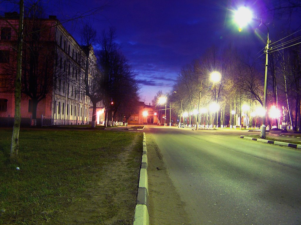 ночная улица, Электросталь