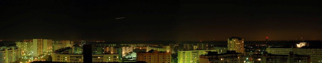 Ночной вид на мой городок, Краснознаменск, Краснознаменск