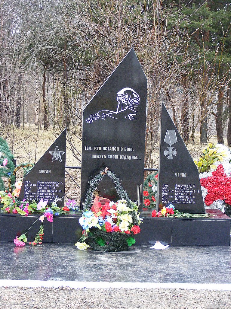 Памятник воинам погибшим в Афганистане и Чечне, Кандалакша