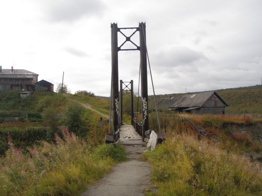 Велотрасса "Лапландия", мост через ручей Кильдинский в п.Кильдинстрой, Кильдинстрой