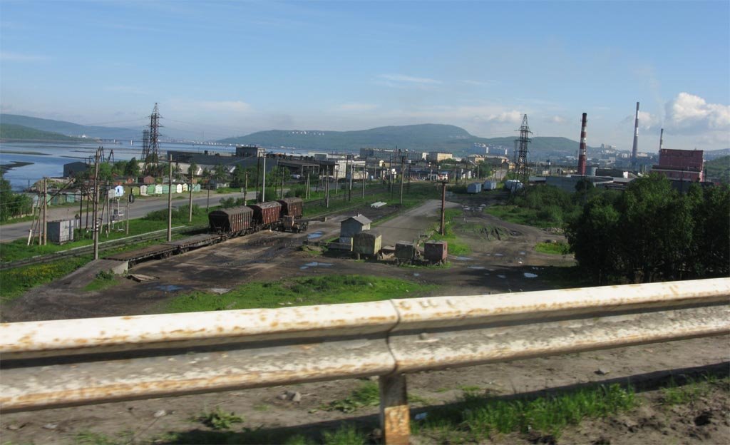 View to Murmansk and Kolsky bay from the Kola, Кола