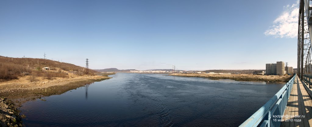 Панорама Мурманска. Кольский залив - Panorama of Murmansk. Kola Bay, Кола