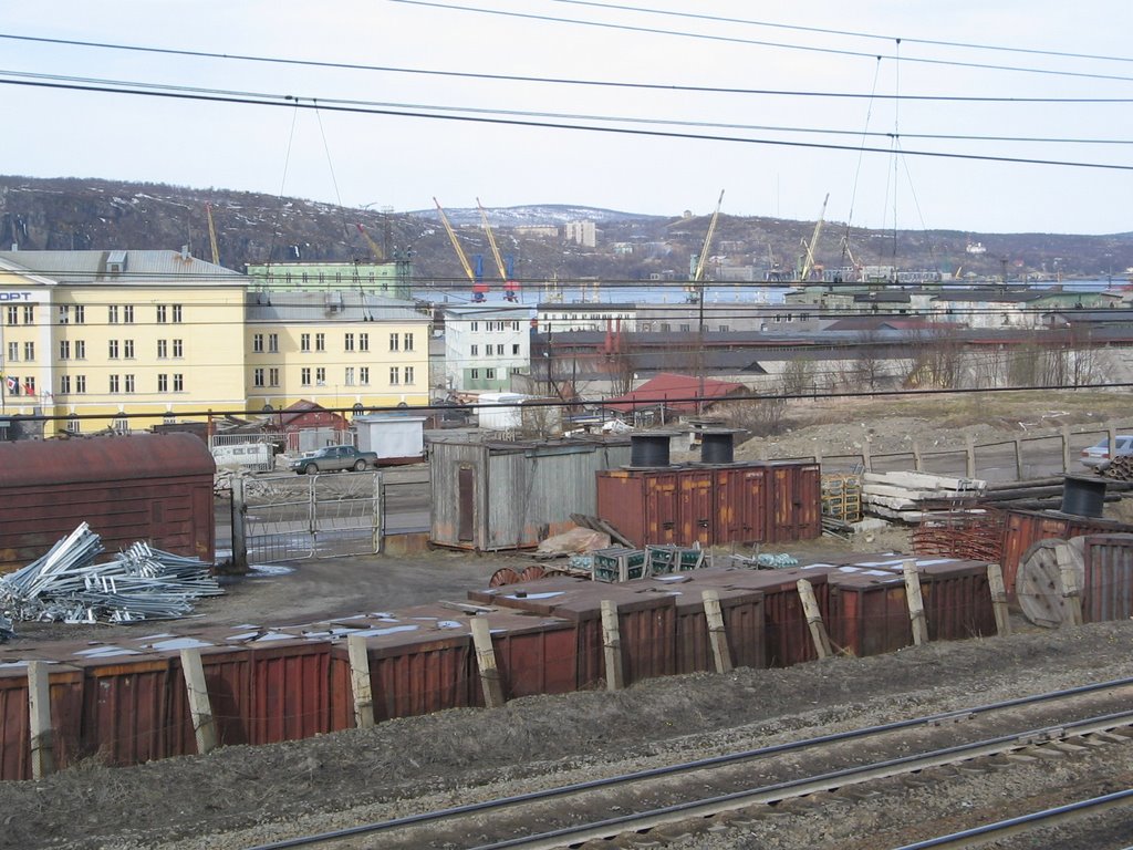 Sea fish port. Murmansk, Мурманск