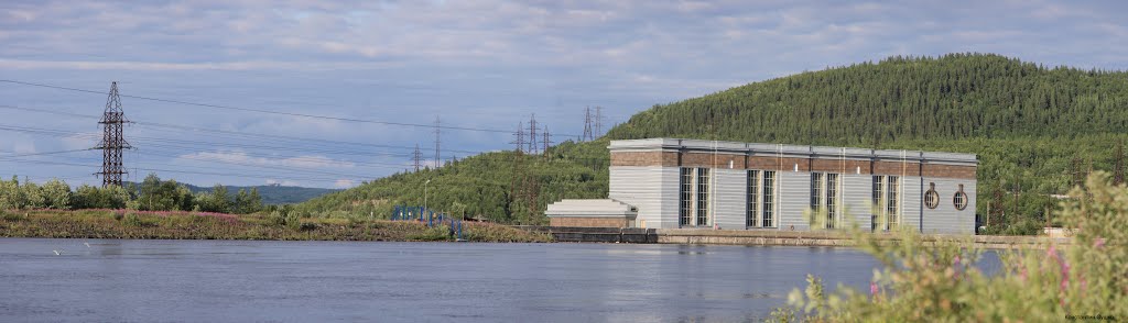 Панорама Мурмашей - Вид на ГЭС, Мурмаши