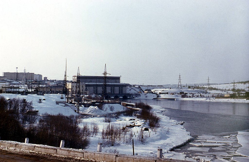 1974 год. Нижнетуломская ГЭС в поселке Мурмаши, Мурмаши