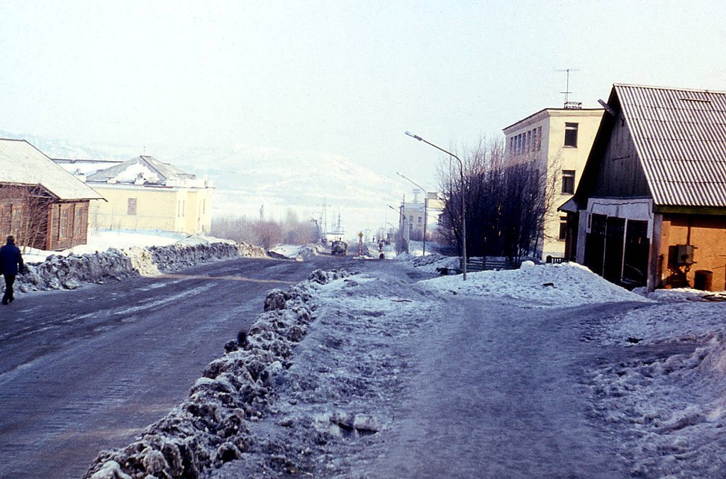 Улица Советская в 1974 году., Мурмаши