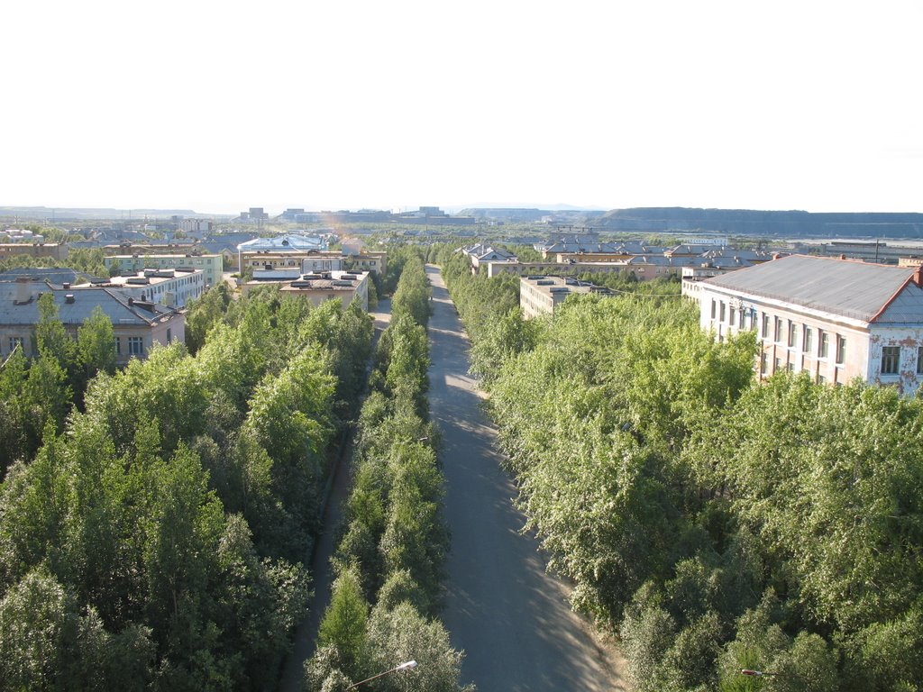 Вид на старый город, Оленегорск