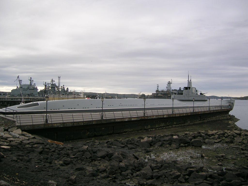 Подводная лодка - музей К-21, Североморск