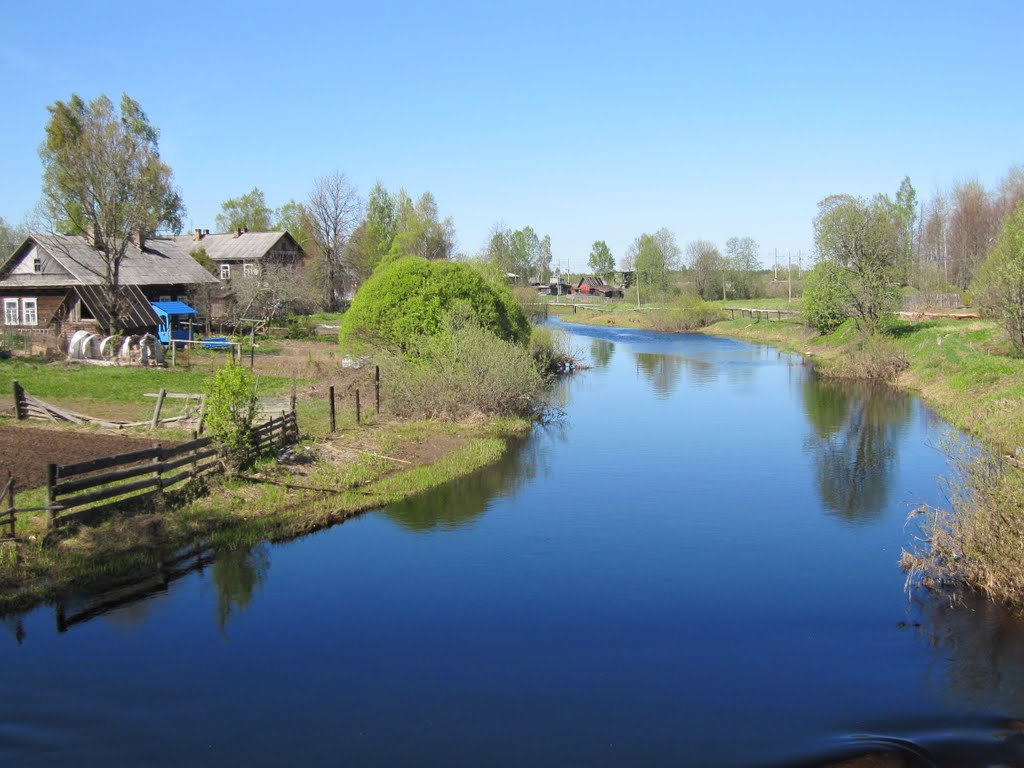 river Bolshaya Vishera in springtime, Большая Вишера