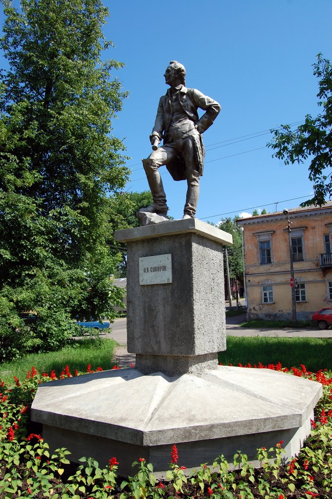 Памятник Суворову в Боровичах, Боровичи