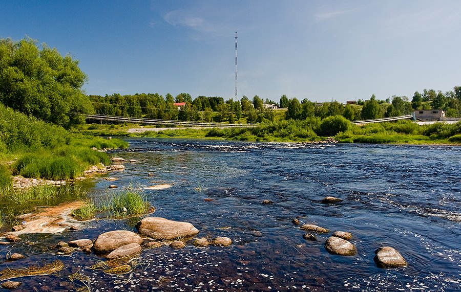 Река Мста в г. Боровичи, Боровичи