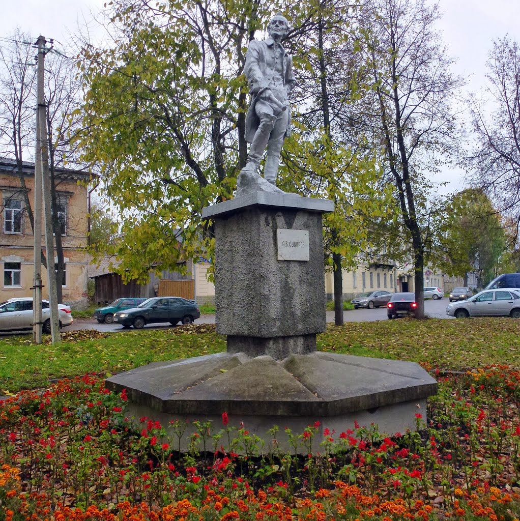 Памятник А.В.Суворову, Боровичи, Боровичи