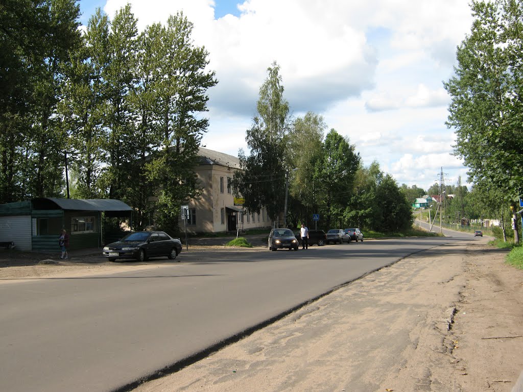The down to paper factorys dam, Окуловка