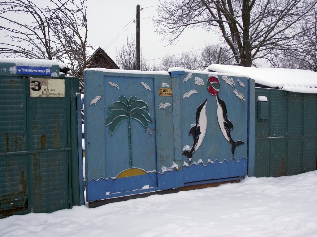 Ворота с дельфинами, Старая Русса